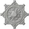 Ekena Millwork Antilles Ceiling Medallion (Fits Canopies up to 6"), Hand-Painted Frost, 38 1/4"OD x 1 1/2"P CM38ANFRF - alternate 1